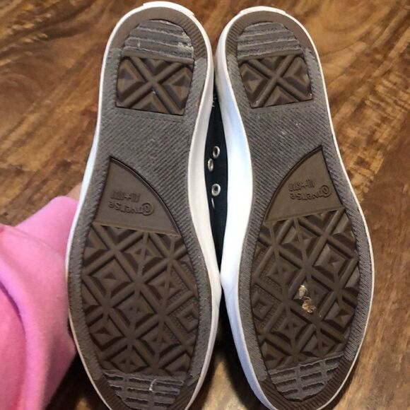 CONVERSE ALL STAR RIFF CANVAS OX BLACK & TAN UNISEX SHOES - Picture 7 of 8